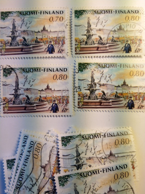 Helsingin kauppatori postimerkki 0,70 markka
