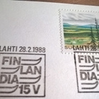 Postikortti Finlandia Hiihto Lahti 1988 erikoisleimalla - pikkukuva 2
