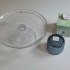 Iittala Kastehelmi kakkujalusta 24 cm ja tuikku - pikkukuva 1
