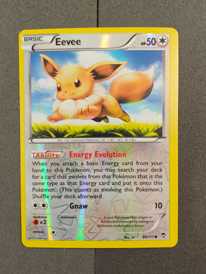 Eevee 80/111 XY Furious Fists 2014 Reverse Holo