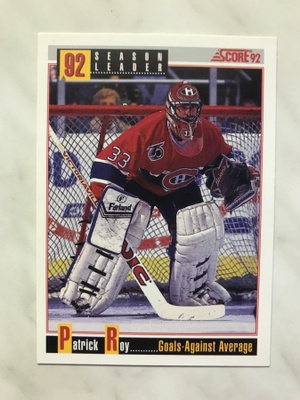 1992-93 Score Patrick Roy #418
