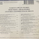 Famous Organ Works cd - pikkukuva 2