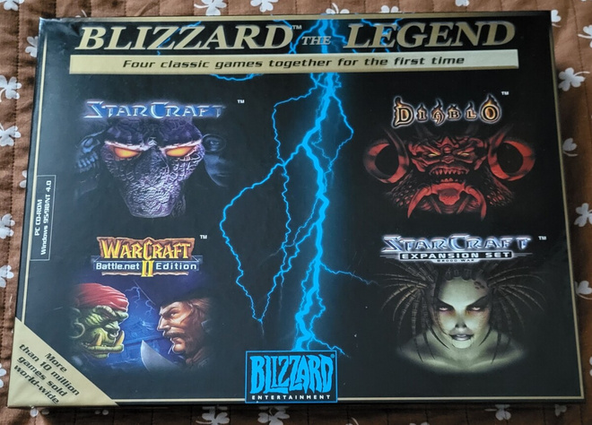 4x PC CD-ROM: Blizzard the Legend huge box