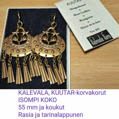 KALEVALA KUUTAR -korvakorut, pronssi