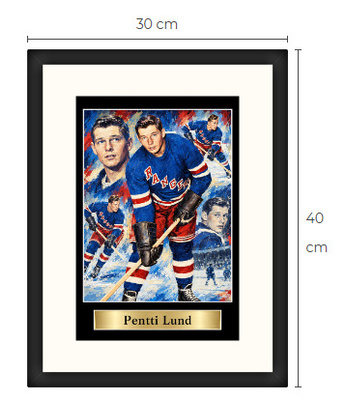 Uusi Pentti Lund New York Rangers art print Limited Edition