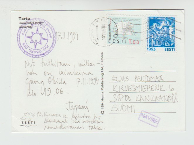Postikortti, LAIVALEIMA MS GEORG OTS