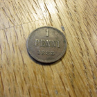 1 Penni 1883 mahd. kl 6 lisämetallia - pikkukuva 4