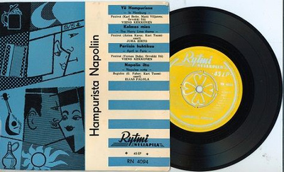 Hampurista Napoliin 7" EP 1957 Vieno Kekkonen,Elias Palola..