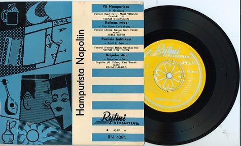 Hampurista Napoliin 7" EP 1957 Vieno Kekkonen,Elias Palola..
