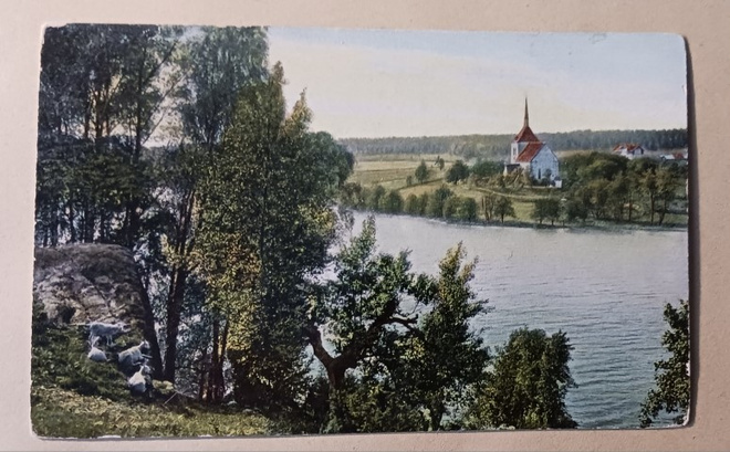 Åland, Sund, Sundin kirkko,vanha väripk, p. 1908