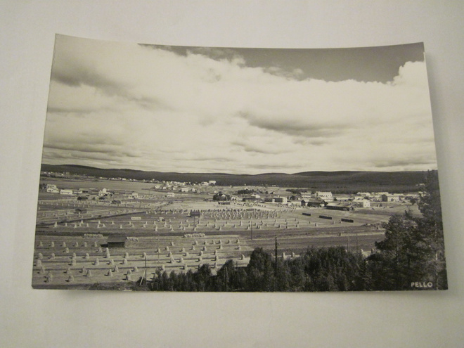 VANHA Postikortti Pello Lappi 1950-l Alkup.Mallikappale