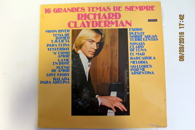 LP: RICHARD CLAYDERMAN :16 grandes temas de siempre 1979