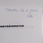 Esko Kiviranta : Metsäverotus (signeerattu, tekijän omiste) - pikkukuva 3