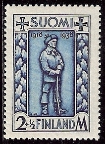 1938 Rintamamiesmerkki 2 + ½ mk ** LaPe 211