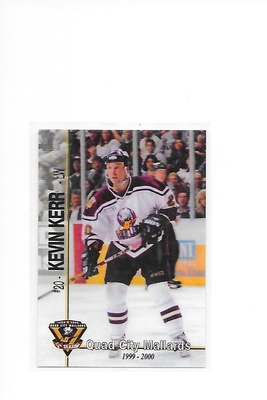 1999-00 Quad City Mallards #20 Kevin Kerr farmi gooni