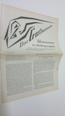 Martin (red.) Barkhoff : Das Goetheanum nr. 43/1988 : Woc...