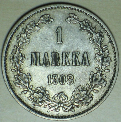 1908 SUOMI 1 markka