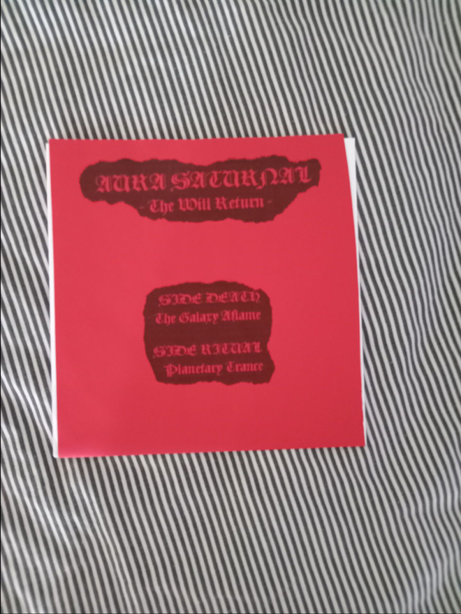 Aura Saturnal - the will return 7" EP testpress