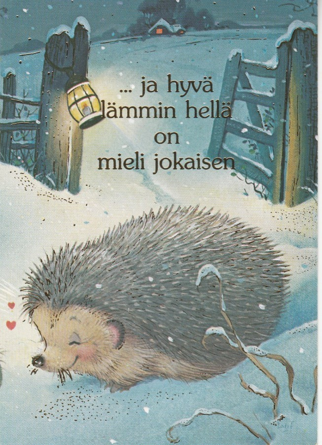Postikortti, Eläinaihe, eläimet , SIILI