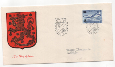 Postileima:TAMPERE 5.4.59 Postimerkin päivä