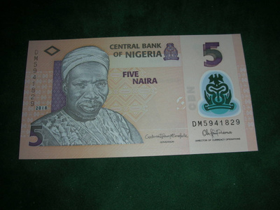 Nigeria 5 naira seteli
