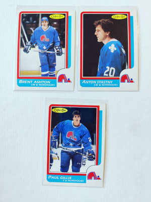 86-87 Opc - Quebec Nordiques 3kpl