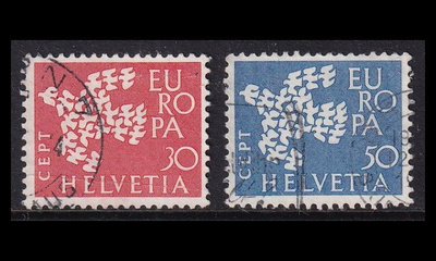 Sveitsi 736-7 o Europa (1961)