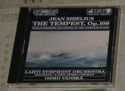 Sibelius - The Tempest - CD