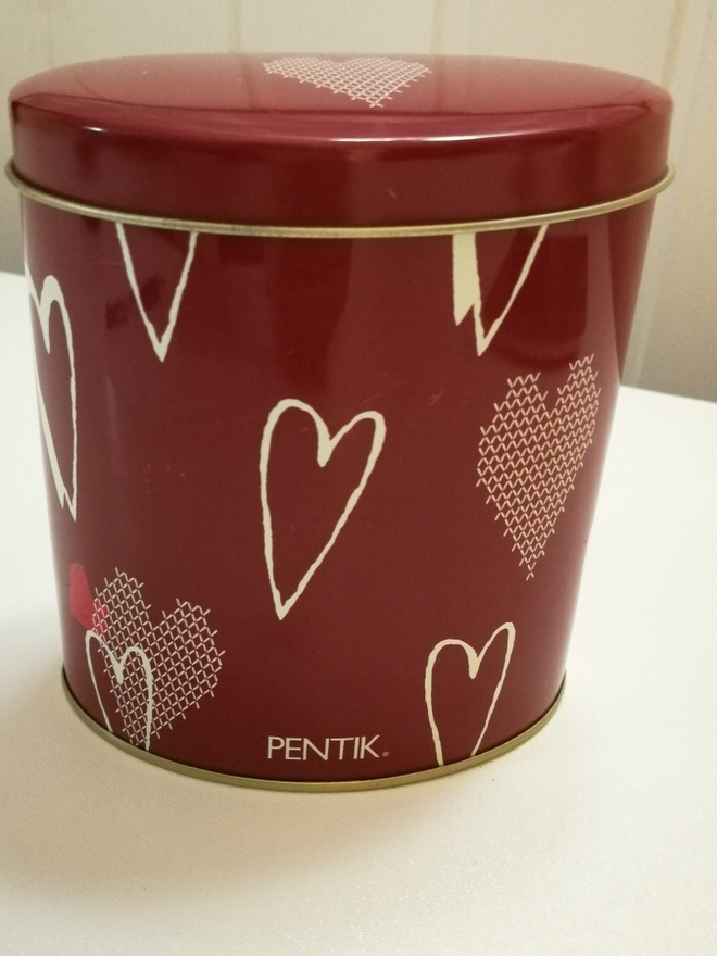 Pentik sydän kuvioinen säilytysrasia