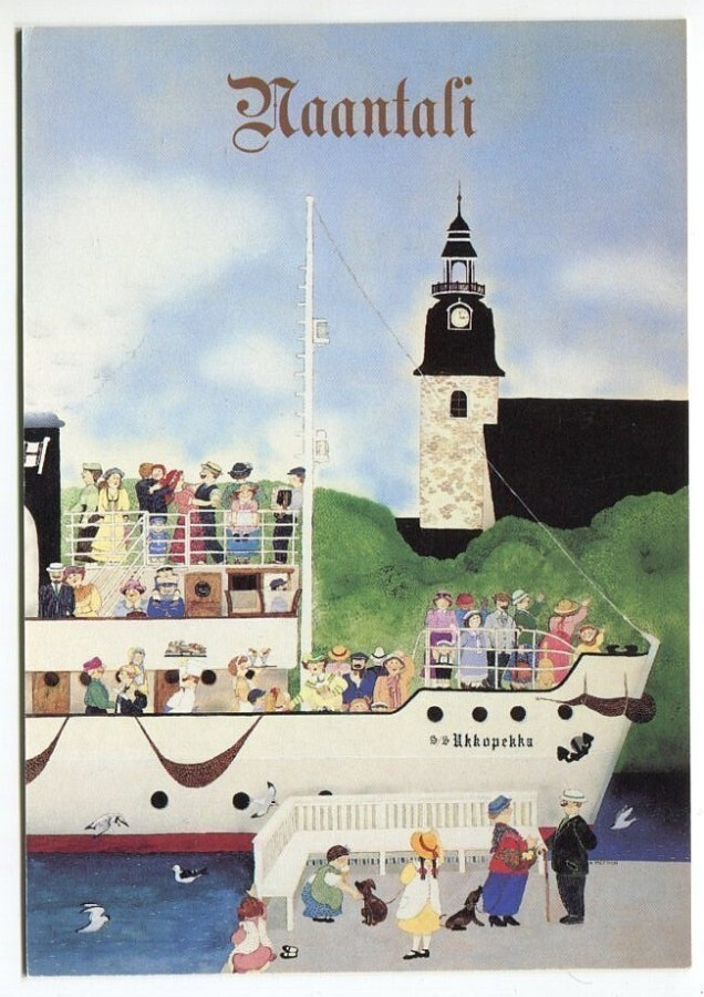 Naantali s/s Ukkopekka piirroskortti