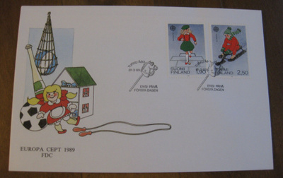 Ensipäiväkuori Europa Cept 1989
