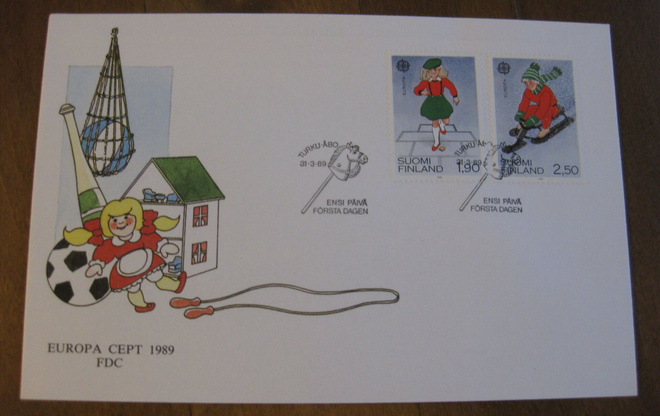 Ensipäiväkuori Europa Cept 1989