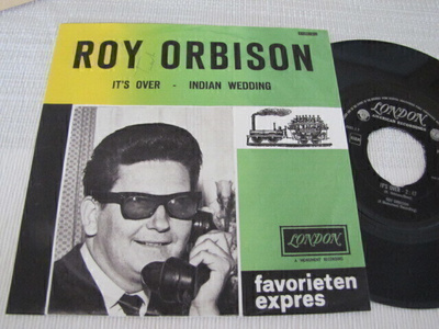 Roy Orbison It's over 7 45 Hollanti 1964 harv kannet