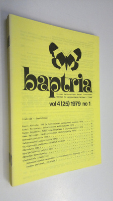 Baptria vol 4 (25) 1979 n:o 1-4 : Suomen perhostutkijain ...