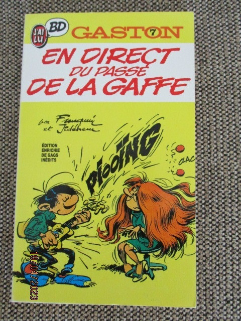 Franquin GASTON 7 - EN DIRECT DU PASSE DE LA  GAFFE (pokkari