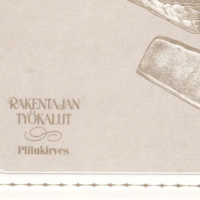 Piilukirves.. Rakentajan työkalut, e311