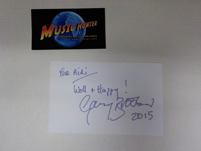 GARY BROOKER ( PROCOL HARUM ) NIMIKIRJOITUS