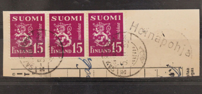 # 23861 # Pp Heinäpohja + Saarijärvi - M-30 leike 1956