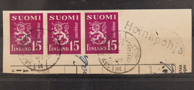 # 23861 # Pp Heinäpohja + Saarijärvi - M-30 leike 1956