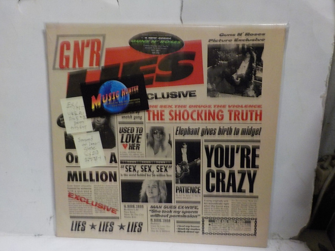 GUNS N' ROSES - GN'R LIES EX/M- LP