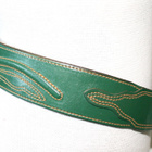Nahkavyö vihreä reiät 67 - 77 cm alueella Made in Italy - pikkukuva 2