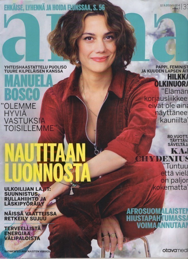 Anna n:o 37 2019 Manuela Bosco & Tuure. Kaj . Hilkka.