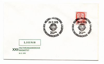 Helsinki: Lionsin valtakunnankokous (erikoisleima 24.5.1975)