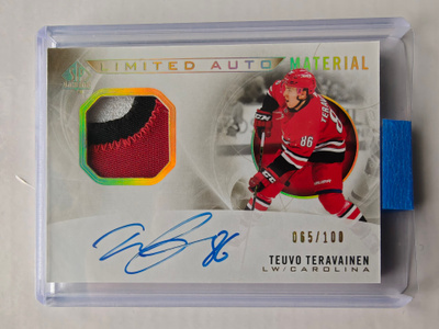Teuvo Teräväinen 2020-21 SP Authentic Limited Auto Material