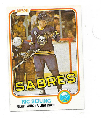1981-82 OPC #32 Ric Seiling , Buffalo Sabres