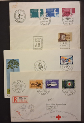 FDC 46 - 1967 4 kpl