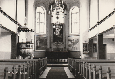 KIRKKOKORTTI - KALAJOEN KIRKKO - SISÄKUVA
