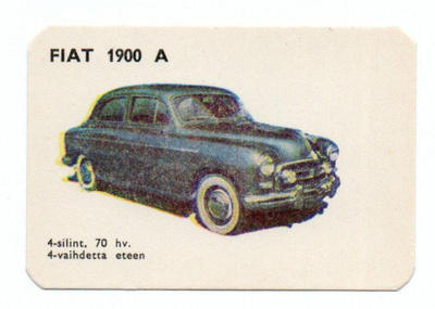 Kahvilappu FIAT 1900 A