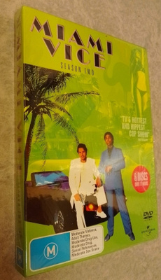 MIAMI VICE SEASON 2 (1985-86) DVD Australia -Toimii Suomi R2