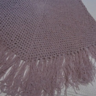 Poncho / Hartiahuivi vaaleanlila, chenilleä - pikkukuva 3
